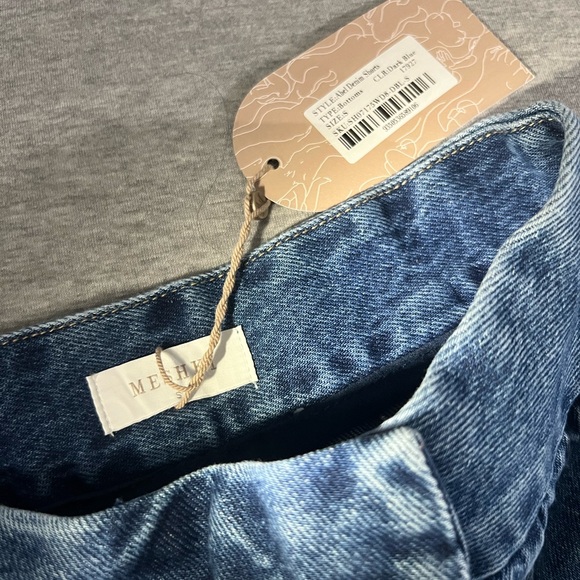 Meshki Abel Denim Dark Blue Shorts size Small BWNT $75 - Picture 5 of 8